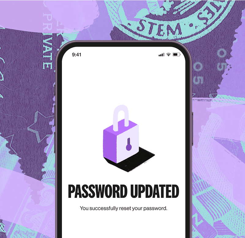 password updated screen
