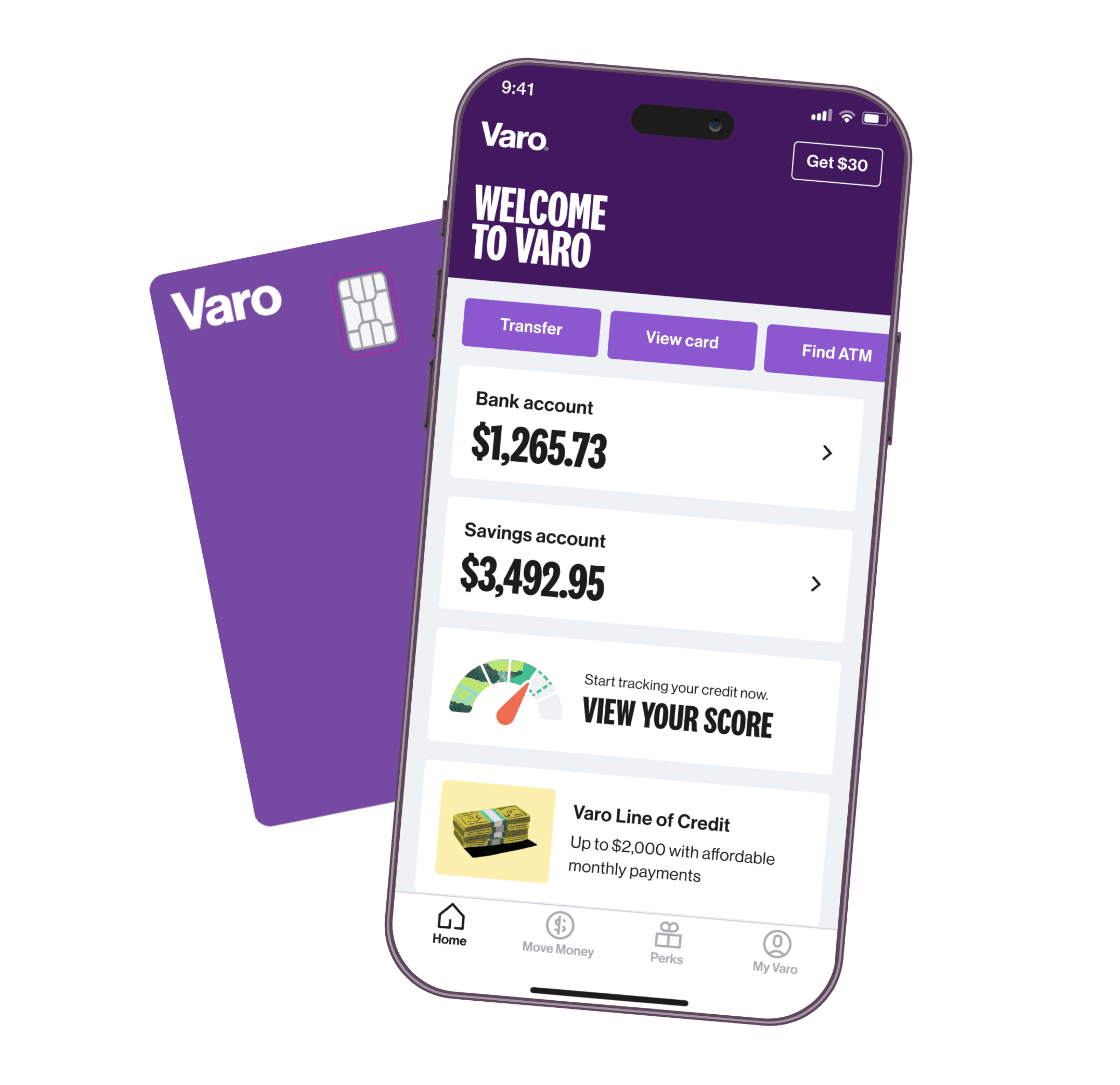 New varo debit and app VA 500