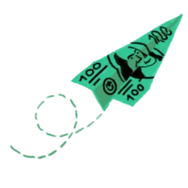 $100 bill paper airplane