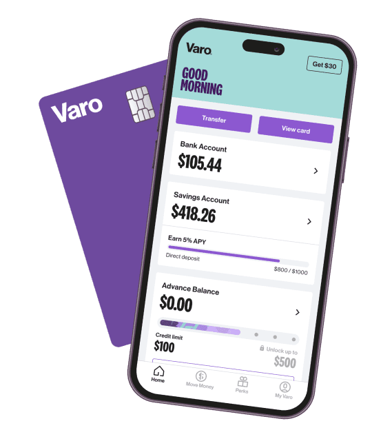 Debit Card, Product Home Screen
