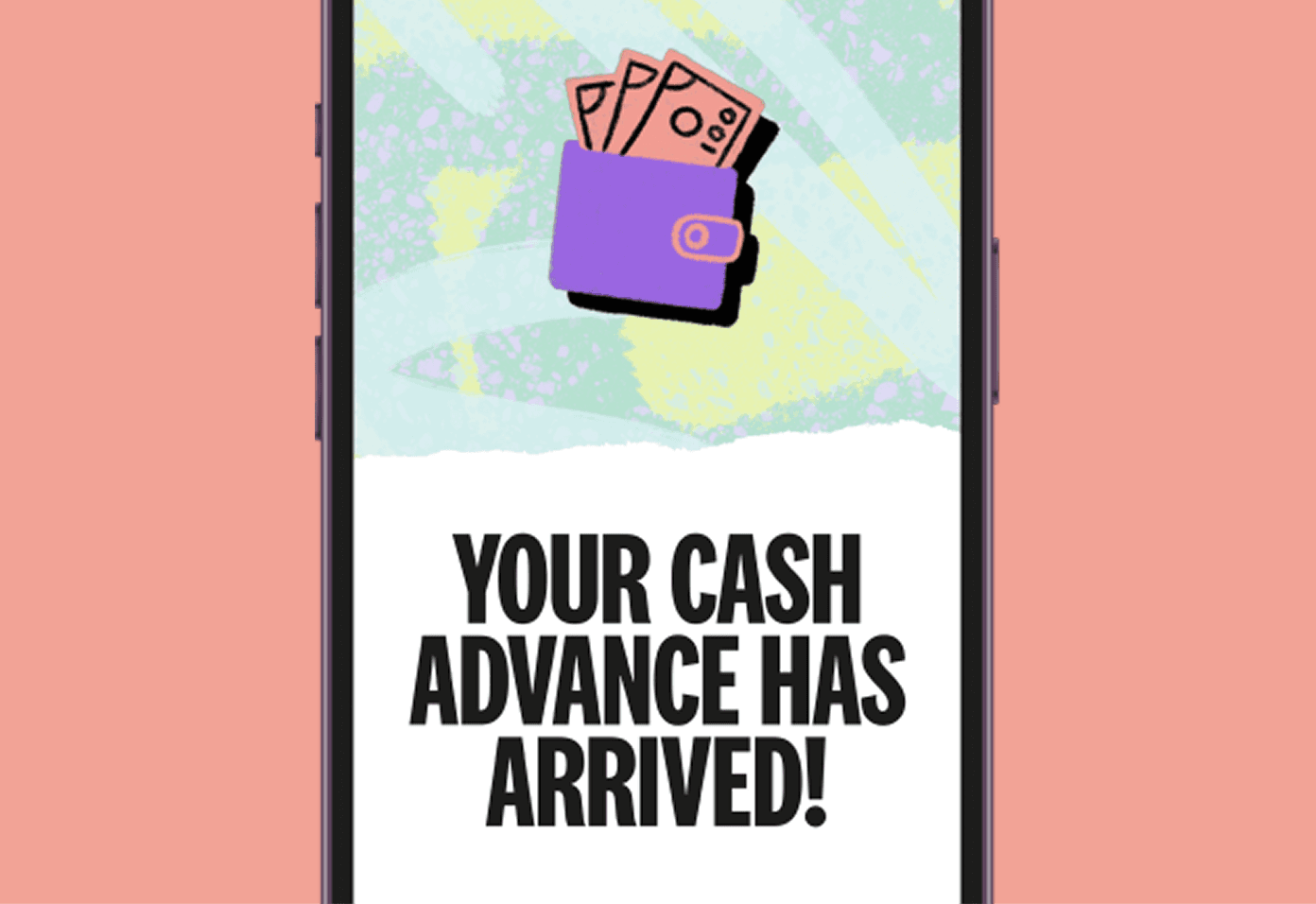 your cash has arrived (varo advance screen)