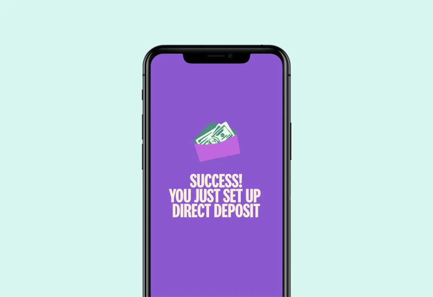 varo app direct deposit setup success message